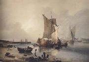 Samuel Owen, Loading boats in an estuary (mk47)